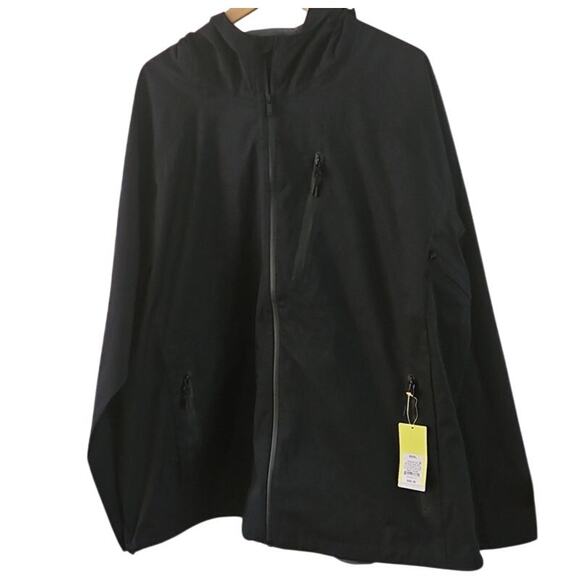 All In Motion Men’s XXXL Black Full-Zip Hooded Jacket Light Weight NWT - Picture 4 of 6